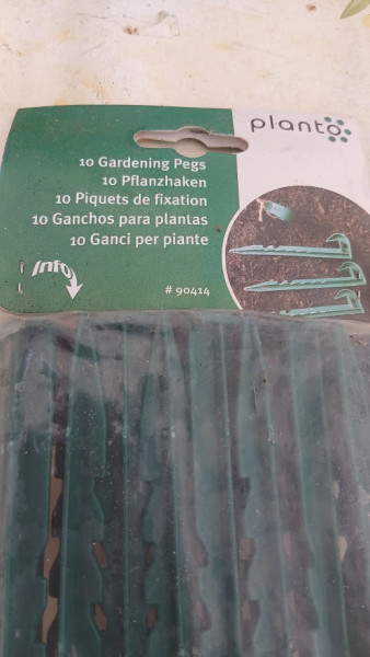 Țăruși de fixare pentru grădină, 10 buc.