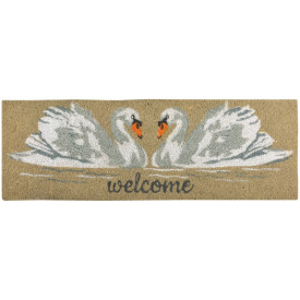 Preș cu imprimeu lebede