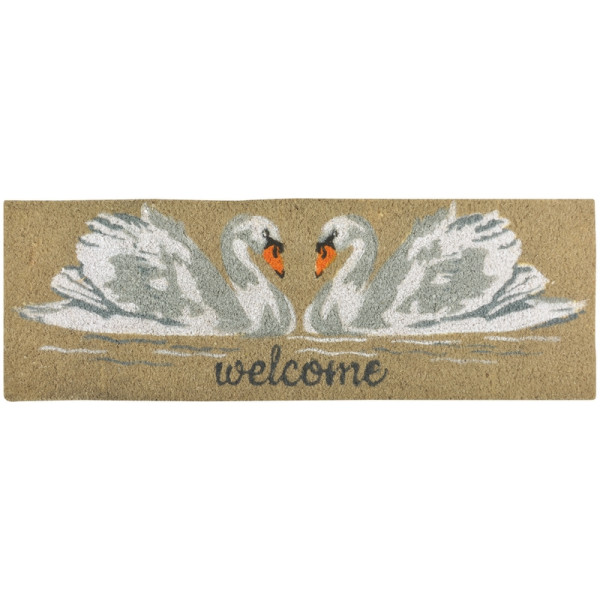 Preș cu imprimeu lebede