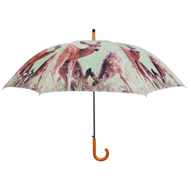 Umbrelă cu imprimeu căprioare