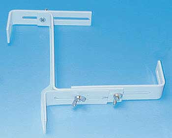 Suport pentru jardiniere alb 1 pereche