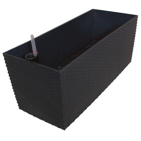 Jardinieră Rato Case antracit, 80 cm