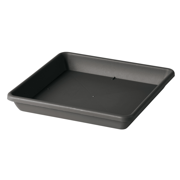 Tăviță ghiveci Quadro Day antracit 38x38 cm