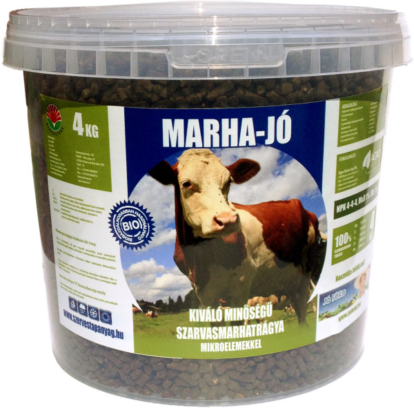 Fertilizant organic granulat, de bovine " Marha-Jó" (4kg)