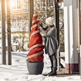 Rolă- țesătură iută, Roșu