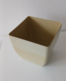 Coubi ghiveci din plastic , 19 cm bej
