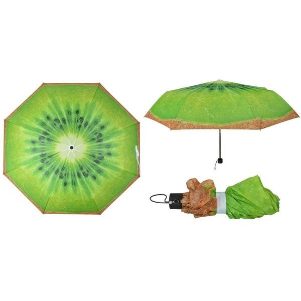 Umbrelă cu imprimeu kiwi