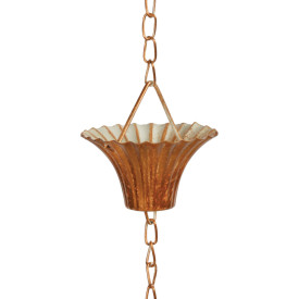 Streşină cu găletuţe înlănţuite, maro