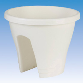 Ghiveci Corsica 30 cm, alb, rotund