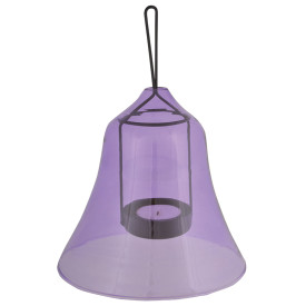 Suport pentru lumânare sub formă de clopot mov