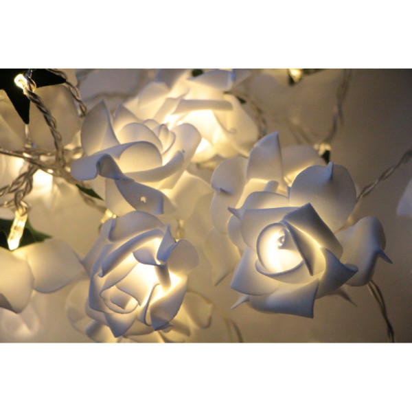 Ghirlandă luminoasă, model trandafir.