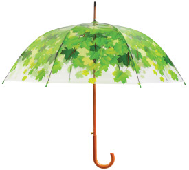 Umbrelă cu imprimeu frunze