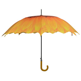 Umbrelă cu imprimeu floral, floarea soarelui