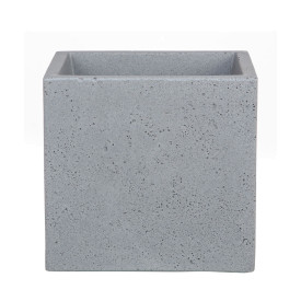 Ghiveci C-Cube gri cu aspect de piatră 30 x 30 cm