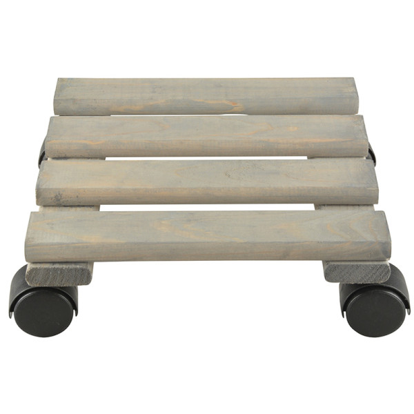 Suport pentru ghivece pătrat, cu roți