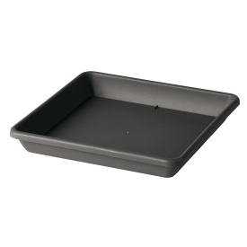 Tăviță ghiveci Quadro Day antracit 38x38 cm