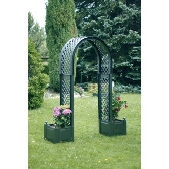 Arcadă pentru trandafiri, verde